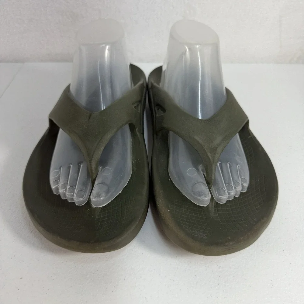 Oofos Originals EU 43 Men 10 Women 12 Sandals Green Recovery Comfort Lightweight